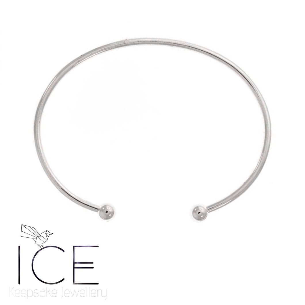 Wide Cuff Bangle - In Sterling Silver