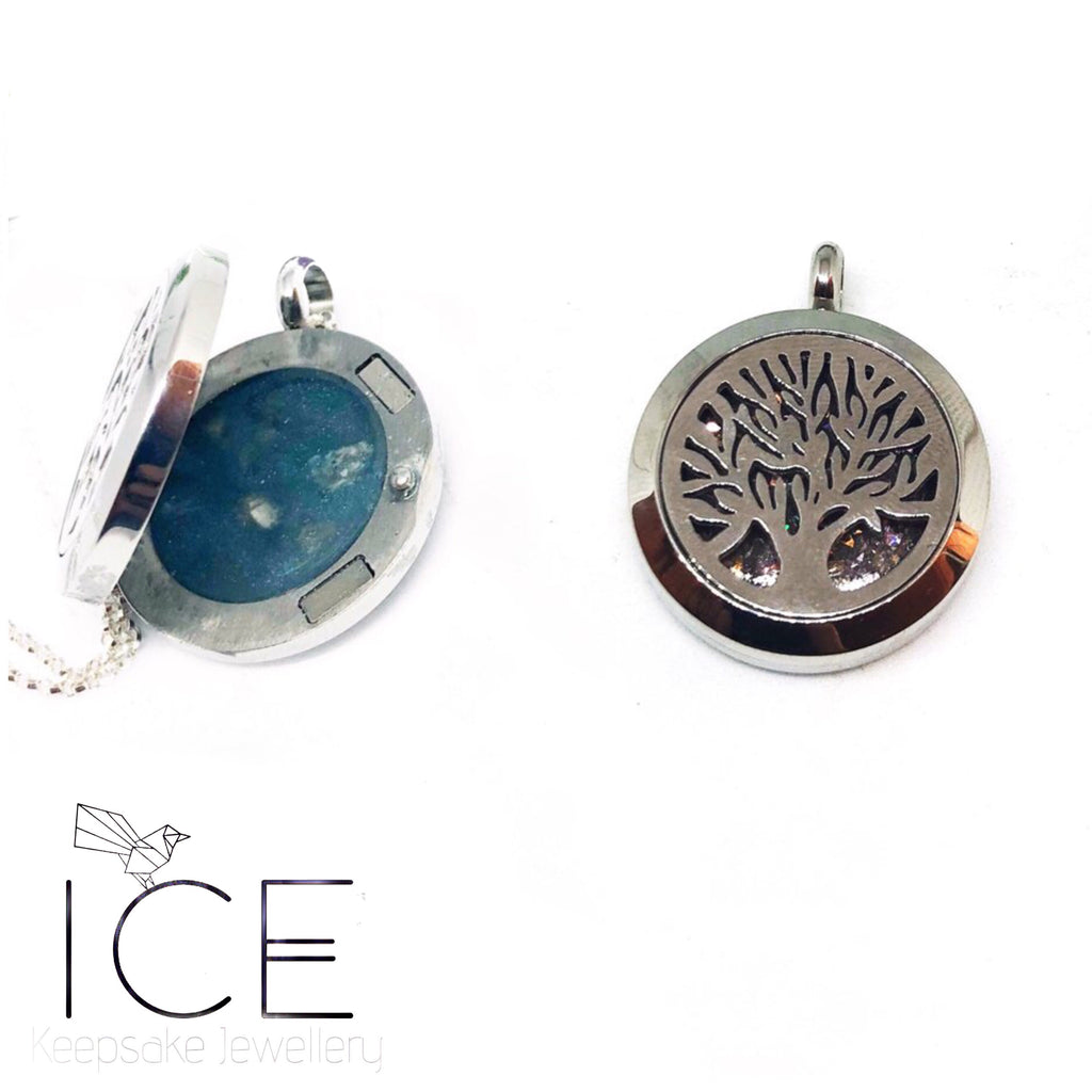 Tree of Life - Stainless Steel Locket – ICE - Keepsake Jewellery