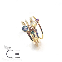 Emma ~ 14ct Gold Vermeil Ring Set