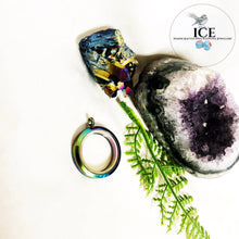 Rainbow Tempered Glass Locket - In Stainless Steel