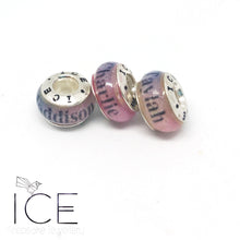 Name OR Date European Charm Bead- NO inclusions