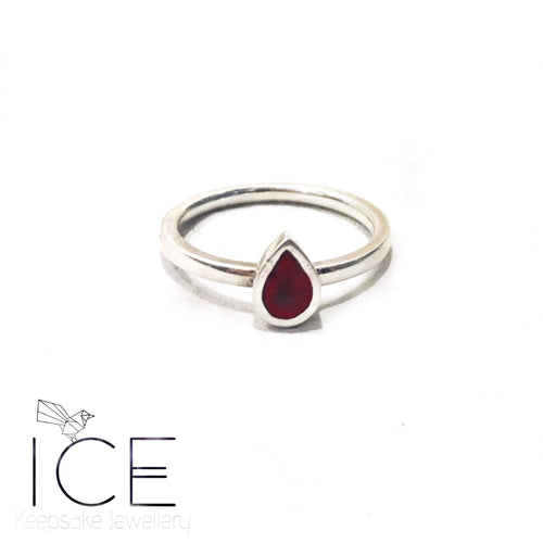 Peyton Teardrop Ring - In Sterling Silver