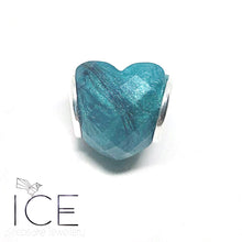.Faceted Heart Charm.