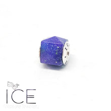 .Faceted Square Charm Bead.