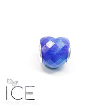 .Faceted Heart Charm.