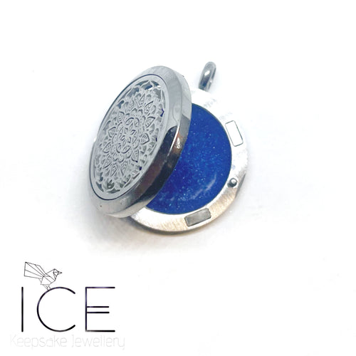 Mandala Locket - In Stainless Steel