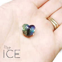.Faceted Heart Charm.