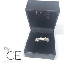 Love Heart Initial Stacker Ring