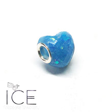 .Faceted Heart Charm.