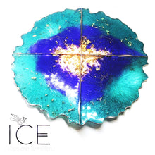 4 Piece Geode Coaster Set