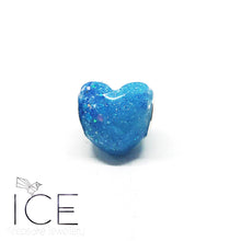.Faceted Heart Charm.
