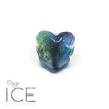 .Faceted Heart Charm.