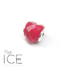 .Faceted Heart Charm.