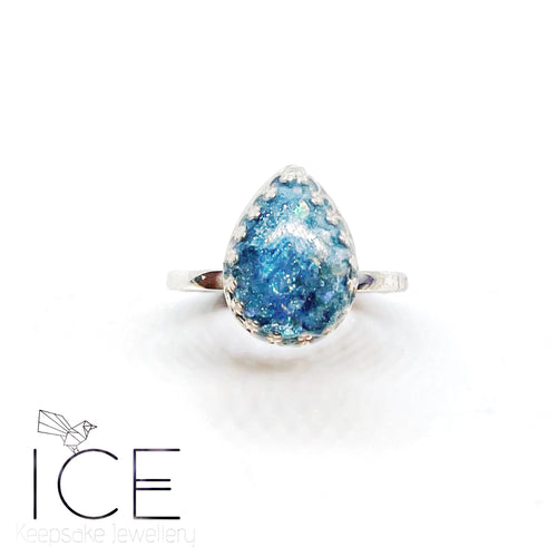 Loretta Teardrop ring - in Sterling Silver