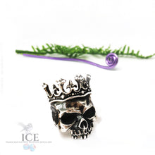 Kings Crown Signet Ring - In Sterling Silver
