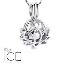 Stainless Steel Lotus Urn Pendant